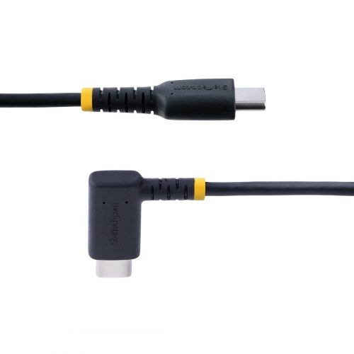 Startech .com 6in (15cm) USB C Charging Cable Right Angle, 60W PD 3A, Heavy Duty Fast Charge USB-C Cable, Durable Rugged Aramid Fiber… R2CCR-15C-USB-CABLE