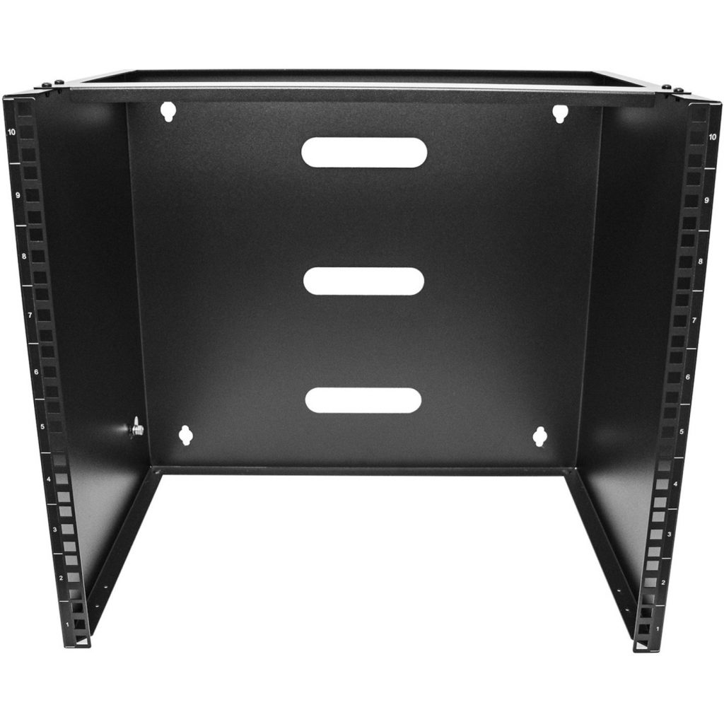 4U Hinged Wall Mount Patch Panel Bracket - 6 Inch Deep - 19" Patch Panel Swing Rack For Shallow Network - WALLMOUNTH4 - Racks & Cabinets