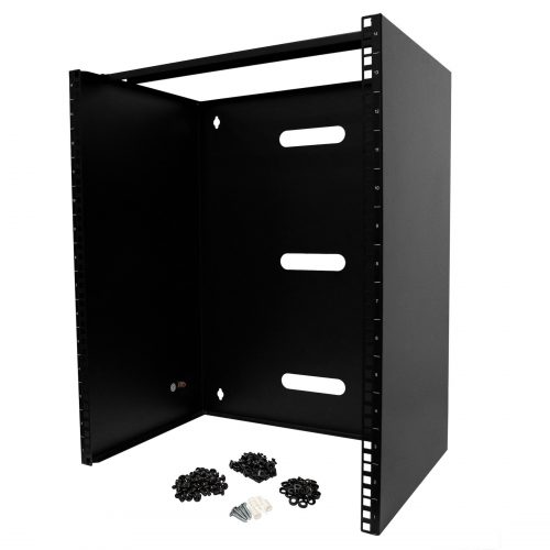 Startech .com 14U Wall Mount Rack, 14in Deep, 19 inch Wall Mount Network Rack, Wall Mounting Patch Panel Bracket for Switch/IT Equipm… RACK-14U-14-BRACKET