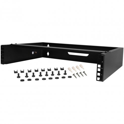 Startech .com 2U Wall Mount Rack, 14in Deep, 19 inch Wall Mount Network Rack, Wall Mounting Patch Panel Bracket for Switch/IT Equipmen… RACK-2U-14-BRACKET