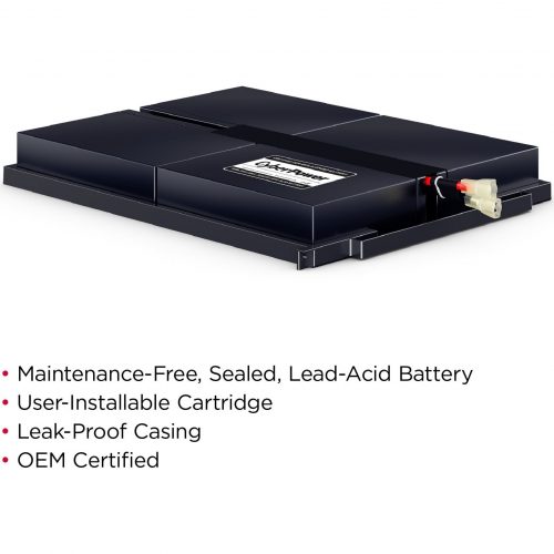Cyber Power RB0670X4 Replacement Battery Cartridge4 X 6 V / 7 Ah Sealed Lead-Acid Battery, 18MO Warranty RB0670X4