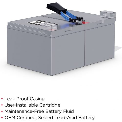 Cyber Power RB12120X2B Replacement Battery Cartridge2 X 12 V / 12 Ah Sealed Lead-Acid Battery, 18MO Warranty RB12120X2B