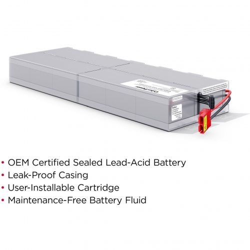 Cyber Power RB1260X12 UPS Battery Pack6000 mAh12 V DCLead AcidLeak Proof RB1260X12