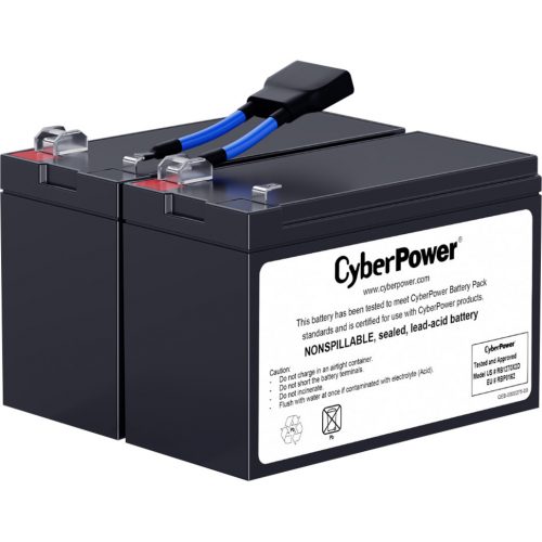 CyberPower RB1270X2D Replacement Battery Cartridge – 12V DC Sealed Lead-Acid Battery