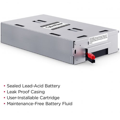 Cyber Power RB1270X4A Replacement Battery Cartridge4 X 12 V / 7 Ah Sealed Lead-Acid Battery, 18MO Warranty RB1270X4A