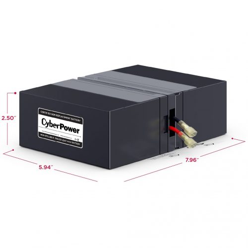 Cyber Power RB1280X2D Replacement Battery Cartridge2 X 12 V / 8 Ah Sealed Lead-Acid Battery, 18MO Warranty RB1280X2D
