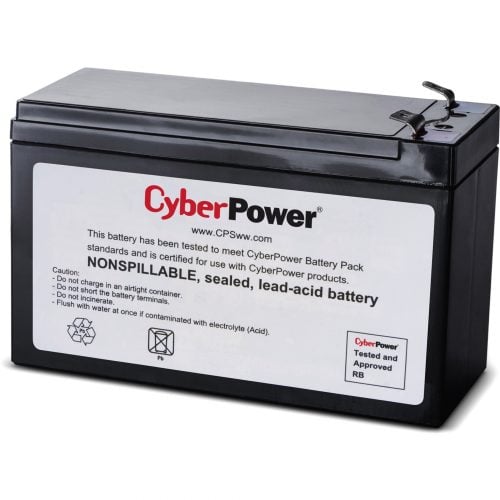Cyber Power RB1280 Replacement Battery Cartridge1 X 12 V / 8 Ah Sealed Lead-Acid Battery, 18MO Warranty RB1280
