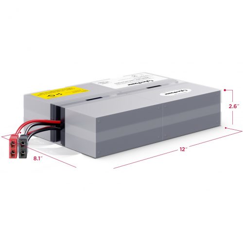 Cyber Power RB1290X4H Replacement Battery Cartridge4 X 12 V / 9 Ah Sealed Lead-Acid Battery, 18MO Warranty RB1290X4H