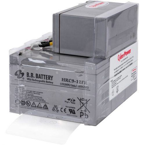 Cyber Power RB1290X4K Replacement Battery Cartridge4 X 12 V / 9 Ah Sealed Lead-Acid Battery, 18MO Warranty RB1290X4K