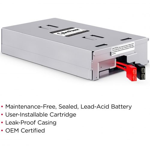 Cyber Power RB1290X4 Replacement Battery Cartridge4 X 12 V / 9 Ah Sealed Lead-Acid Battery, 18MO Warranty RB1290X4