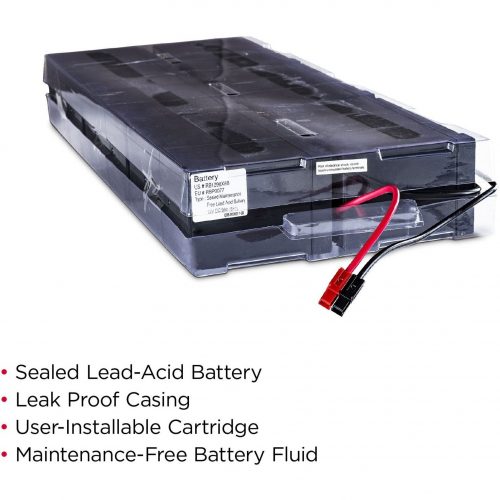 Cyber Power RB1290X6B Replacement Battery Cartridge6 X 12 V / 9 Ah Sealed Lead-Acid Battery, 18MO Warranty RB1290X6B