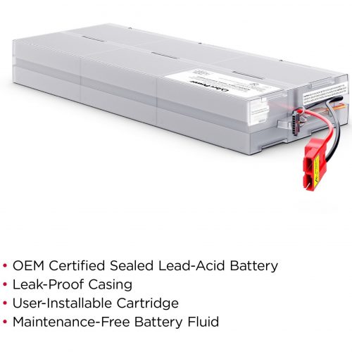 CyberPower RB1290X6D UPS Battery Pack – 9000 mAh Lead Acid Leak Proof