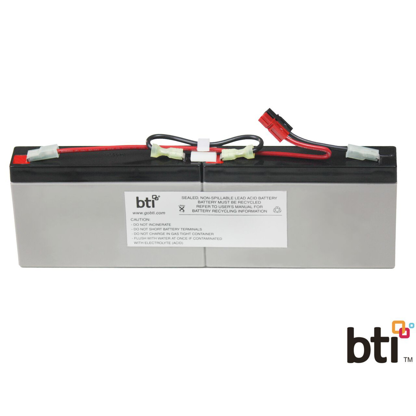 Battery Technology BTI Replacement  RBC18 for APCUPS Lead AcidCompatible with APC UPS SC450RMI1U RBC18-SLA18-BTI