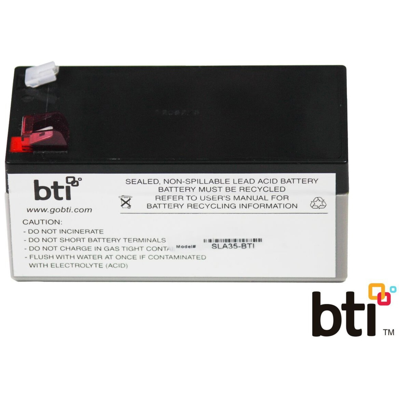 Battery Technology BTI Replacement  RBC35 for APCUPS Lead AcidCompatible with APC UPS BE425M BE425M-LM RBC35-SLA35-BTI