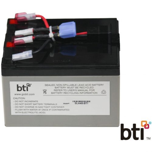 Battery Technology BTI Replacement  RBC48 for APCUPS Lead AcidCompatible with APC UPS SMT750C SMT750US SMT750I RBC48-SLA48-BTI
