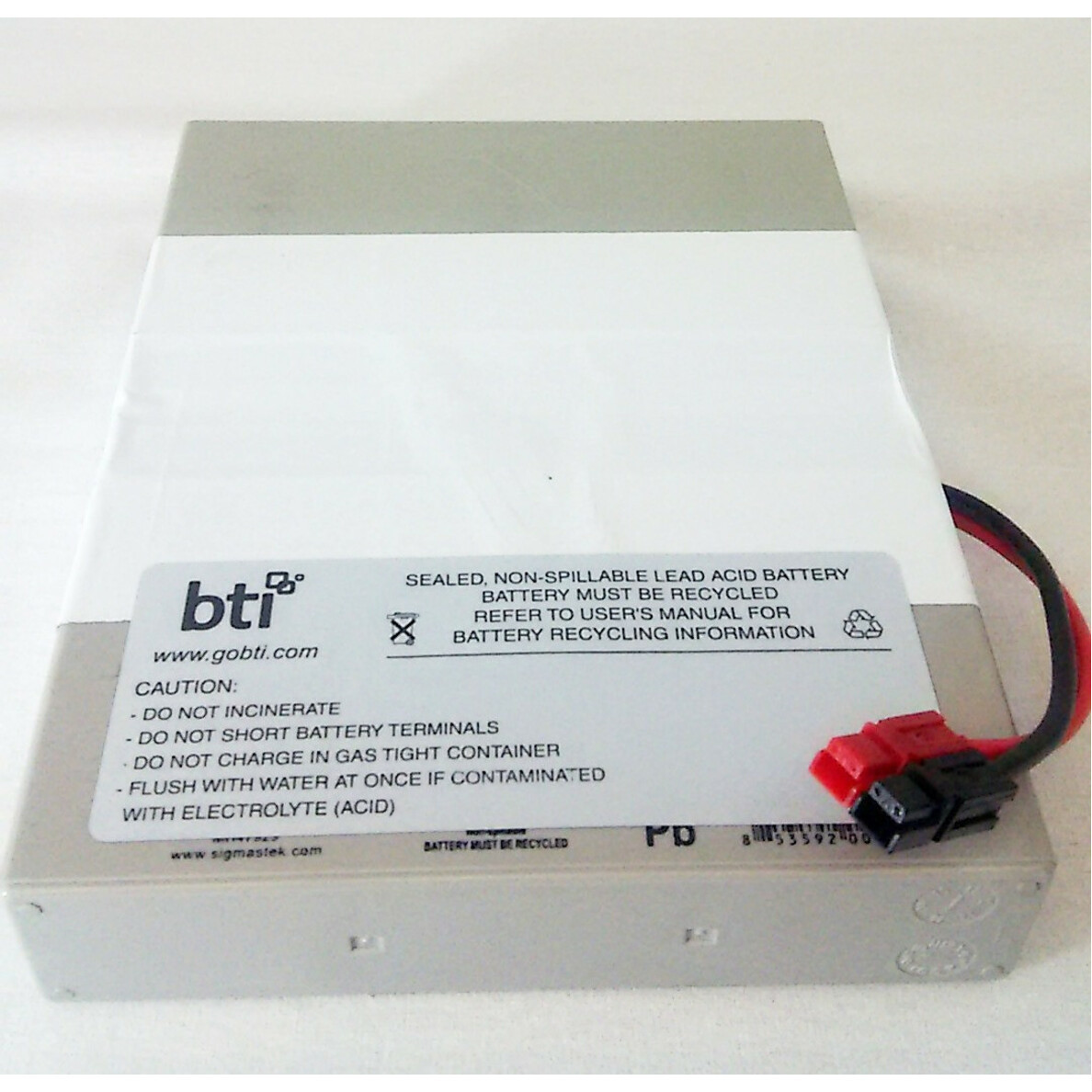 Battery Technology BTI Replacement  1U for TRIPP LITEUPS Lead Acid6 V DCLead AcidSpill Proof RBC62-1U-BTI