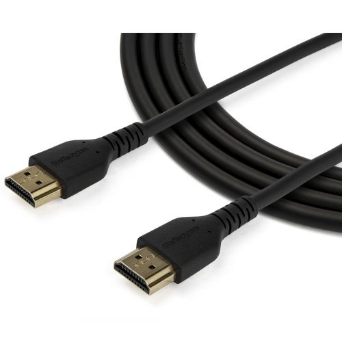 Startech .com 1m Premium Certified HDMI 2.0 Cable with Ethernet3ft High Speed UHD 4K 60Hz HDR Durable Rugged Ultra HD HDMI Monitor Cord3.3… RHDMM1MP