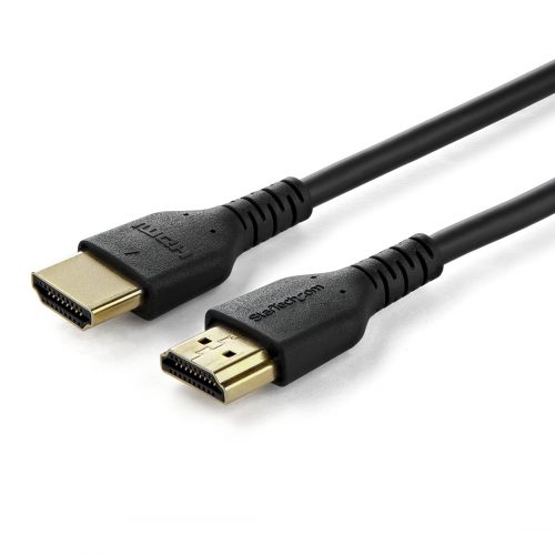 Startech .com 2m Premium Certified HDMI 2.0 Cable with Ethernet6ft High Speed UHD 4K 60Hz HDR Durable Rugged Ultra HD HDMI Monitor Cord6.6… RHDMM2MP