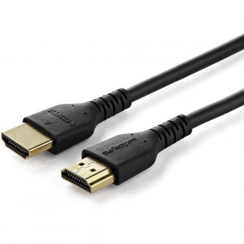 Startech .com 2m Premium Certified HDMI 2.0 Cable with Ethernet6ft High Speed UHD 4K 60Hz HDR Durable Rugged Ultra HD HDMI Monitor Cord6.6… RHDMM2MP