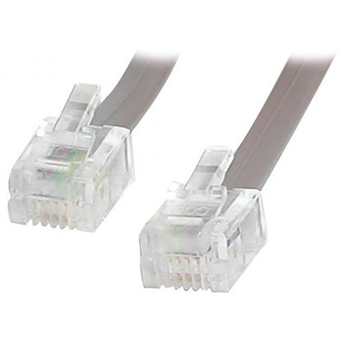 Startech .com 25 ft RJ11 Telephone Modem CableRJ-11 MaleRJ-11 Male25ftGray RJ25FT