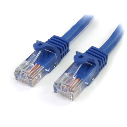 Startech .com 20 ft Blue Snagless Cat5e UTP Patch CableCategory 5e20 ft1 x RJ-45 Male1 x RJ-45 MaleBlue RJ45PATCH20