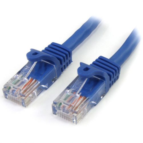 Startech .com 5 ft Blue Snagless Cat5e UTP Patch CableCategory 5e5 ft1 x RJ-45 Male1 x RJ-45 MaleBlue RJ45PATCH5