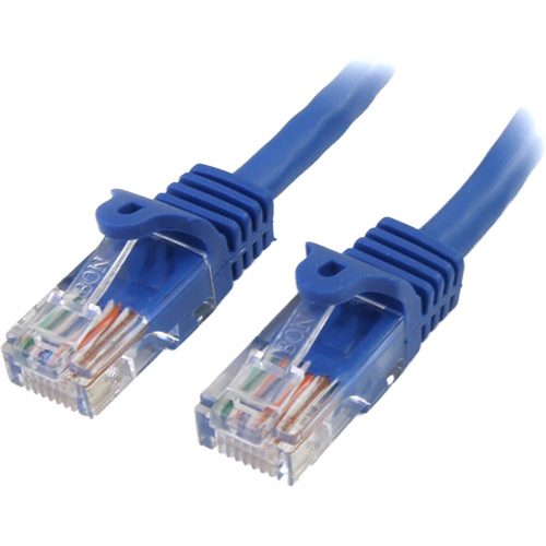 Startech .com 7 ft Blue Snagless Cat5e UTP Patch CableCategory 5e7 ft1 x RJ-45 Male1 x RJ-45 MaleBlue RJ45PATCH7