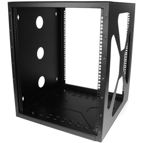 Startech .com 12U Sideways Wallmount Rack for ServersSide-Mount Server Rack for Easy AccessWall Mount your Server or Networking Equipme… RK1219SIDEM