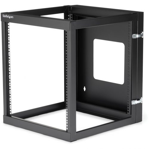 Startech .com 12U 22in Depth Hinged Open Frame Wallmount Server RackWall-mount your server or networking equipment with a hinged rack des… RK1219WALLOH