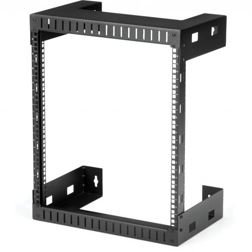 Startech .com 12U 19″ Wall Mount Network Rack, 12″ Deep 2 Post Open Frame Server Room Rack for Data/AV/IT/Computer Equipment/Patch Panel with C… RK12WALLO