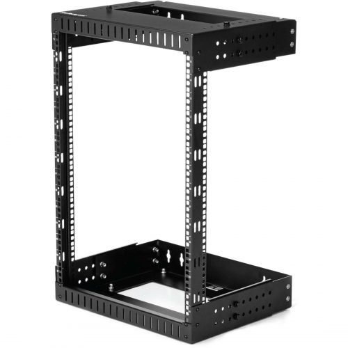 Startech .com 15U 19″ Wall Mount Network RackAdjustable Depth 12-20″ Open Frame for Server Room /AV/Data/Computer Equipment w/Cage NutsA… RK15WALLOA