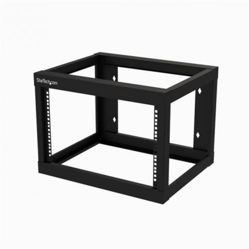 Startech .com 6U 19″ Wall Mount Network Rack19″ Deep Open Frame for Server Room AV/Data/Patch Panel/IT/Computer Equipment w/Cage Nuts6U… RK619WALLO