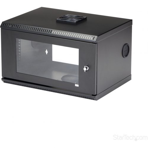 Startech .com 6U 19″ Wallmount Server Rack Cabinet Acrylic DoorSecurely wall-mount network and telecom equipment to the wall with this locka… RK619WALL
