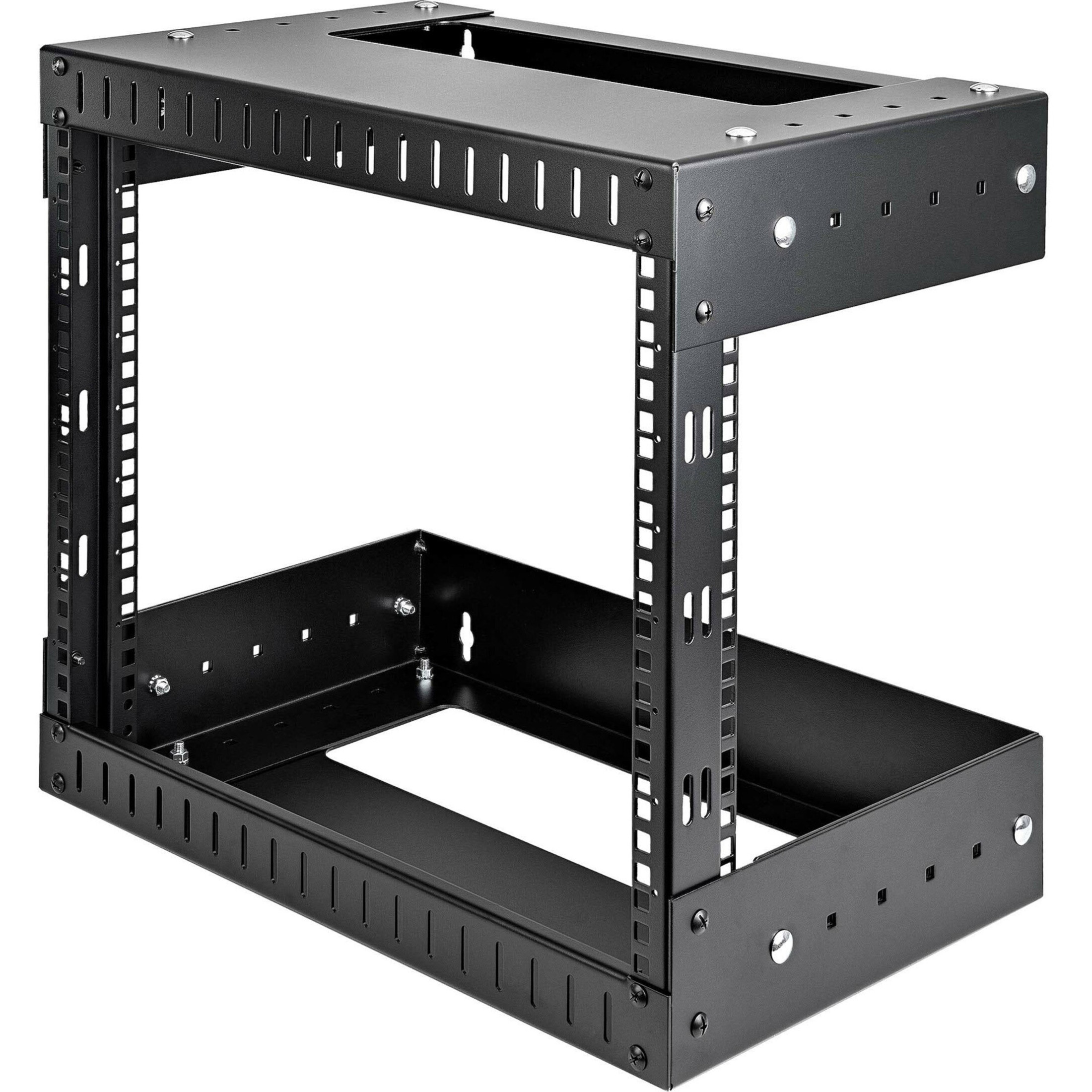 Startech .com 8U 19″ Wall Mount Network RackAdjustable Depth 12-20″ Open Frame for Server Room /AV/Data/Computer Equipment w/Cage NutsA… RK812WALLOA