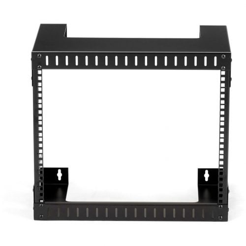Startech .com 8U 19″ Wall Mount Network Rack, 12″ Deep 2 Post Open Frame Server Room Rack for Data/AV/IT/Computer Equipment/Patch Panel with C… RK812WALLO