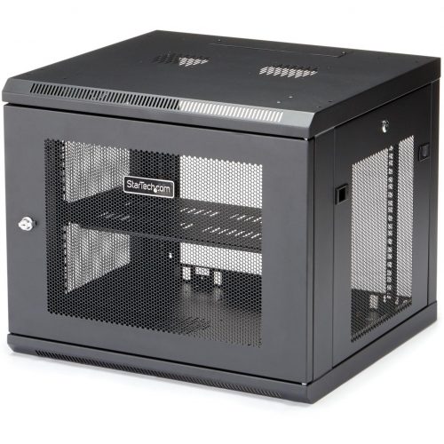 Startech .com 9U Wallmount Server Rack CabinetWallmount Network CabinetUp to 19 in. DeepUse this wall-mount network cabinet to mount y… RK920WALM