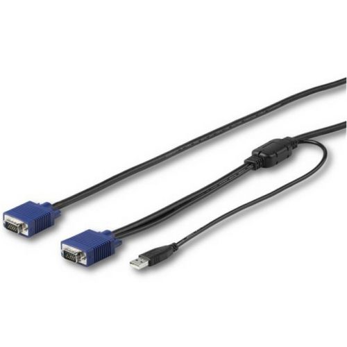Startech .com 10 ft. (3 m) USB KVM Cable for .com Rackmount ConsolesVGA and USB KVM Console Cable (RKCONSUV10)9.84 ft KVM Cable… RKCONSUV10
