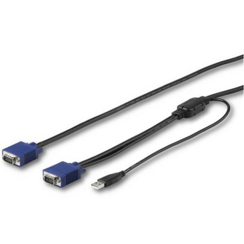 Startech .com 15 ft. (4.6 m) USB KVM Cable for .com Rackmount ConsolesVGA and USB KVM Console Cable (RKCONSUV15)15.09 ft KVM Cab… RKCONSUV15