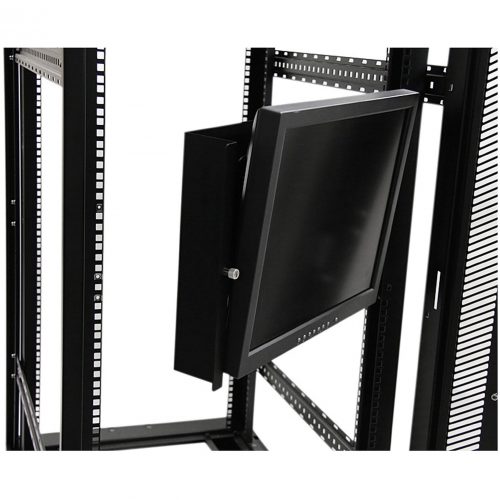 Startech .com Universal Swivel VESA LCD Mounting Bracket for 19in Rack or CabinetFor Flat Panel Display17 to 19 Screen SupportSteelB… RKLCDBKT