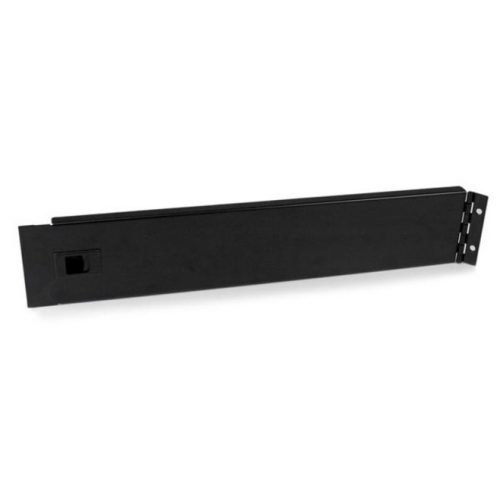 Startech .com 2U Hinged Solid Blank Rack PanelSteelBlack2U Rack Height1 Pack3.5″ Height19″ Width0.6″ DepthTAA Compliant RKPNLHS2U