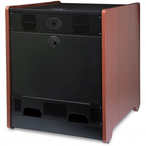Startech .com 12U Rack Enclosure Server Cabinet21 in. DeepWood FinishFlat PackStore IT equipment discreetly in the office, with a… RKWOODCAB12