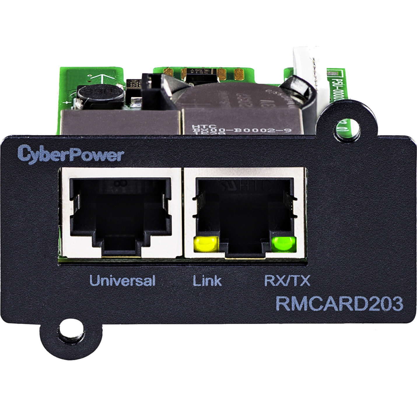 Cyber Power RMCARD203 Remote Management CardSNMP/HTTP/NMS and ENVIROSENSOR Port1 x Network (RJ-45) Port RMCARD203