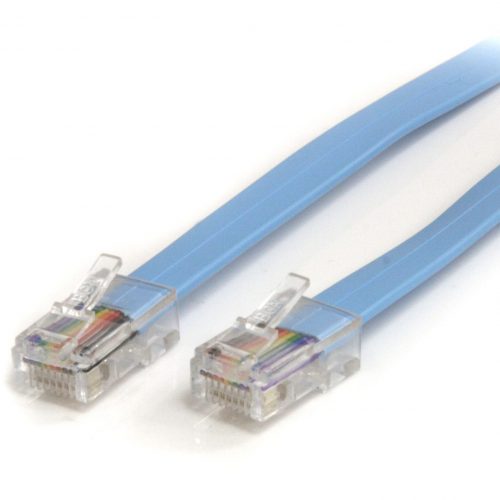 Startech .com 6 ft Cisco Console Rollover CableRJ45 M/Mfor Modem6 ft1 Pack1 x RJ-45 Male Network1 x RJ-45 Male NetworkBl… ROLLOVERMM6