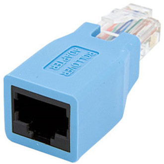 Startech .com Cisco Console Rollover Adapter for RJ45 Ethernet Cable M/F1 x RJ-45 Female Network1 x RJ-45 Male NetworkBlue ROLLOVER