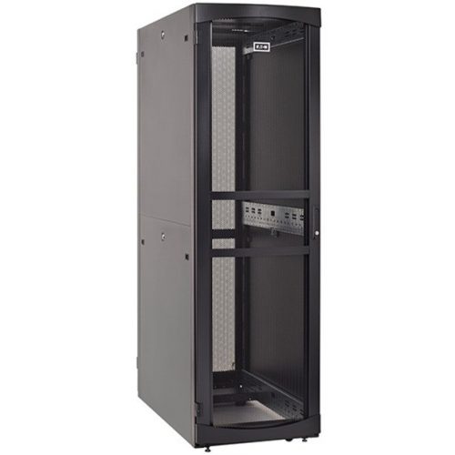 Eaton RSVNS5282B Rack CabinetFor Server, Patch Panel, LAN Switch, PDU52U Rack HeightBlackMetal2000 lb Dynamic/Rolling Weight C… RSVNS5282B