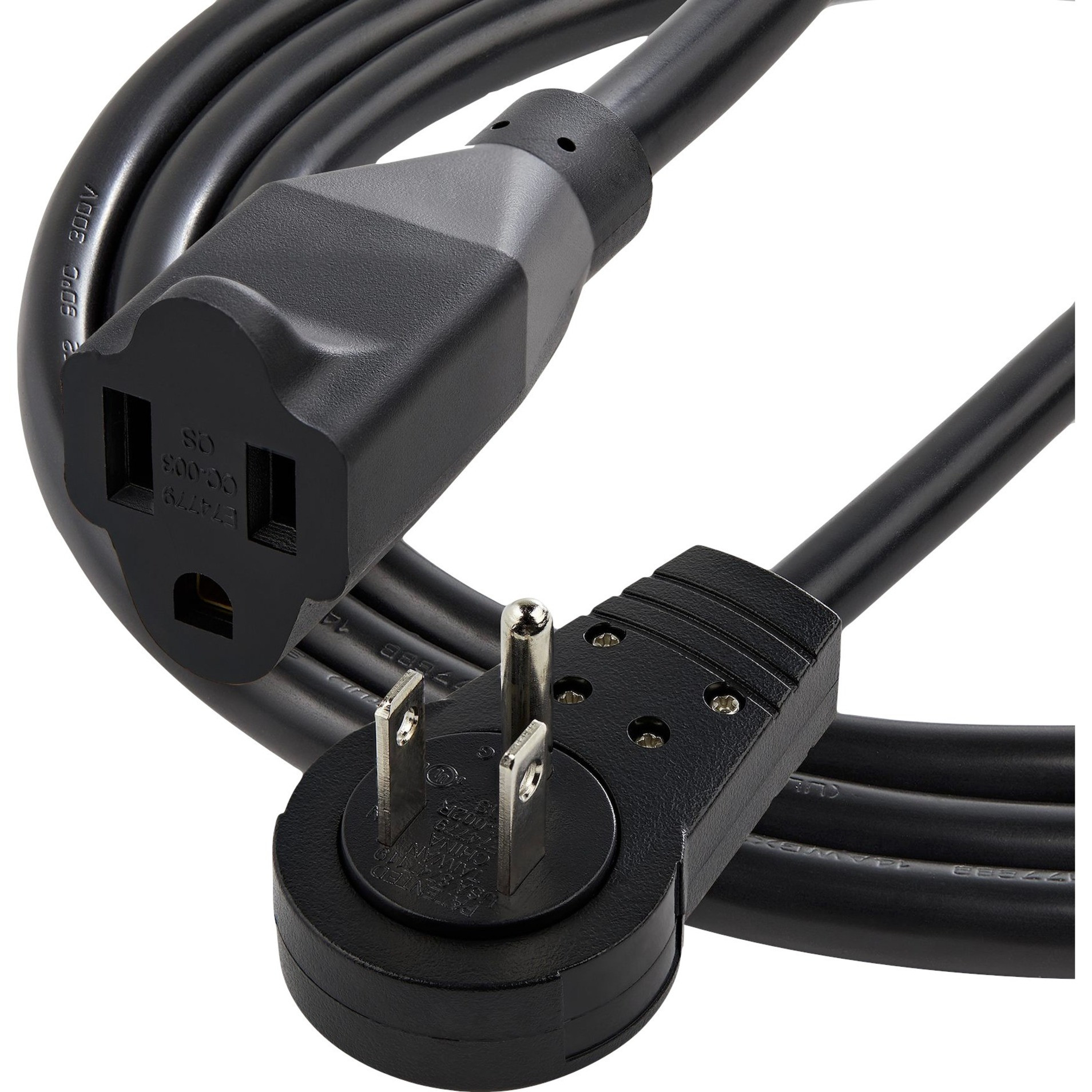 Startech .com Power Extension CordFor PC, Monitor, Scanner, PrinterBlack10 ft Cord Length RTPAC10110