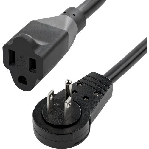 Startech .com Power Extension CordFor PC, Monitor, Scanner, PrinterBlack10 ft Cord Length RTPAC10110