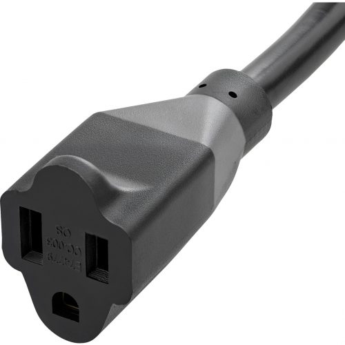 Startech .com Power Extension CordFor PC, Monitor, Scanner, PrinterBlack10 ft Cord Length RTPAC10110