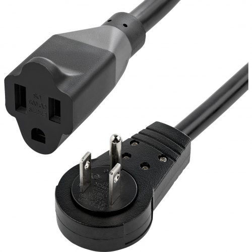 Startech .com Power Extension CordFor PC, Monitor, Scanner, PrinterBlack3 ft Cord Length RTPAC1013