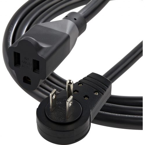 Startech .com Power Extension CordFor PC, Monitor, Scanner, PrinterBlack3 ft Cord Length RTPAC1013